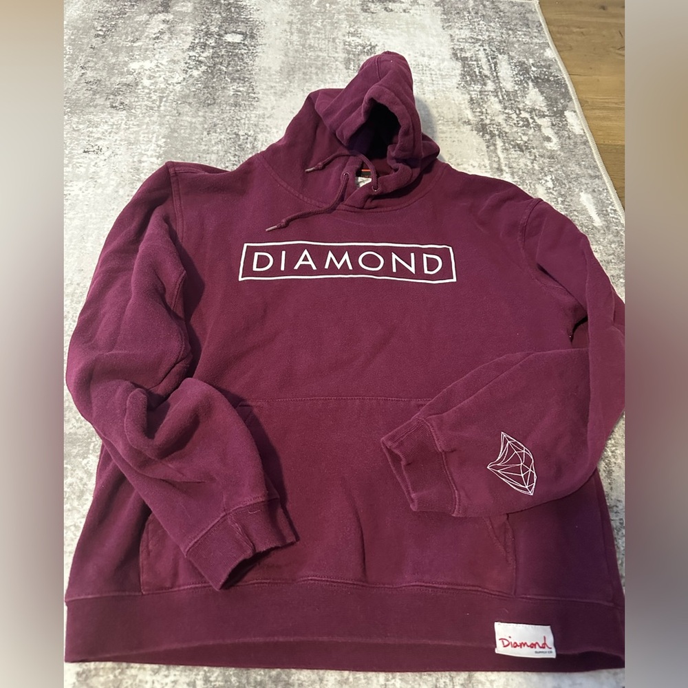 Diamond Supply Co. Burgundy Sweater